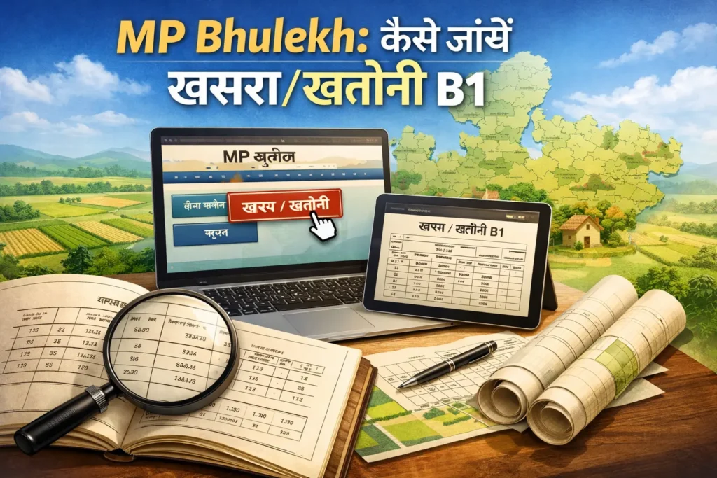 MP Bhulekh: कैसे जांचें खसरा/खतौनी B1
