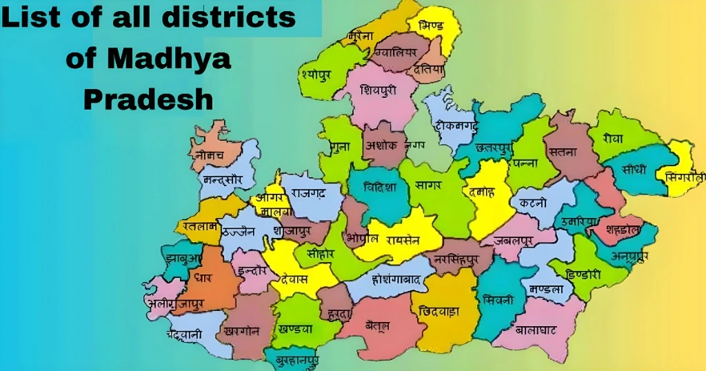 List of all districts of Madhya Pradesh: A detailed overview