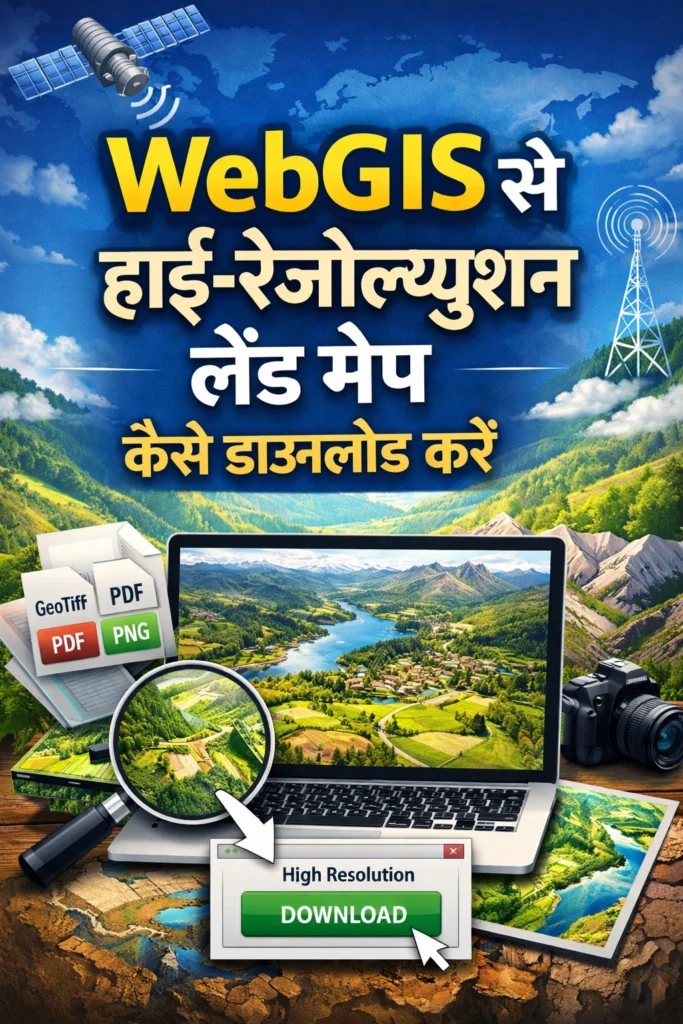 WebGIS से हाई-रेज़ोल्यूशन लैंड मैप कैसे डाउनलोड करें