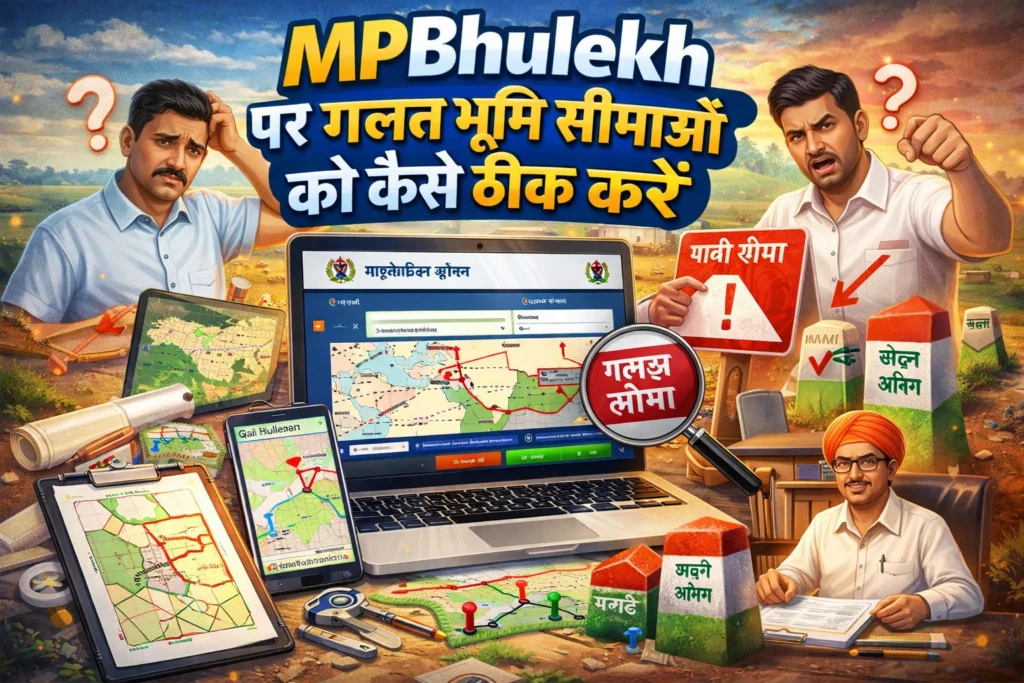 MPBhulekh पर गलत भूमि सीमाओं को कैसे ठीक करें